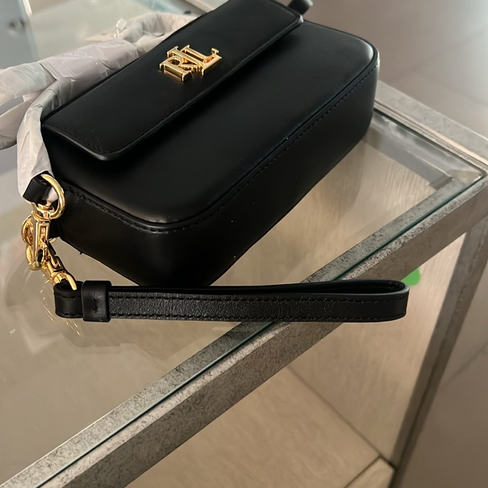 🆕 Lauren Ralph Lauren Leather Small Marcy Convertible Pouch - Picture 15 of 17